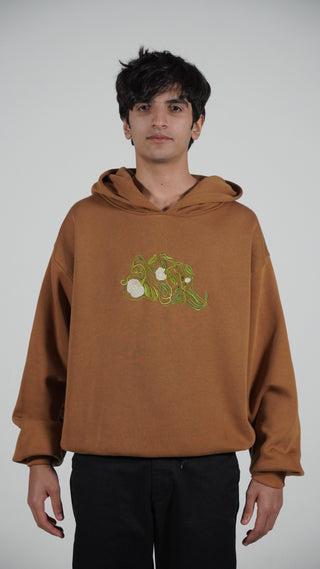'Unseen Pathways-II' Embroidered Hoodie (V2)