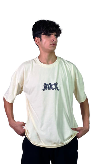 "SOL" Oversized Beige T-Shirt