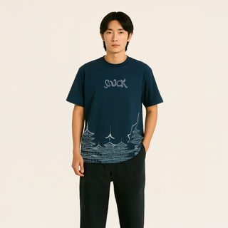 "Sacred Silhouettes" Oversized Black T-Shirt